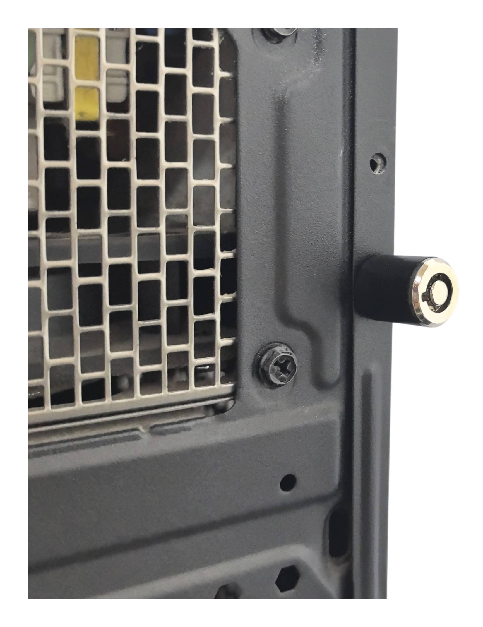 Conceptronic CUSTODIO03BSM Schlüsselschloss für PC-Gehäuse, Standard-Sicherheitsslot, Master-Key-System kompatibel, 2 Sc