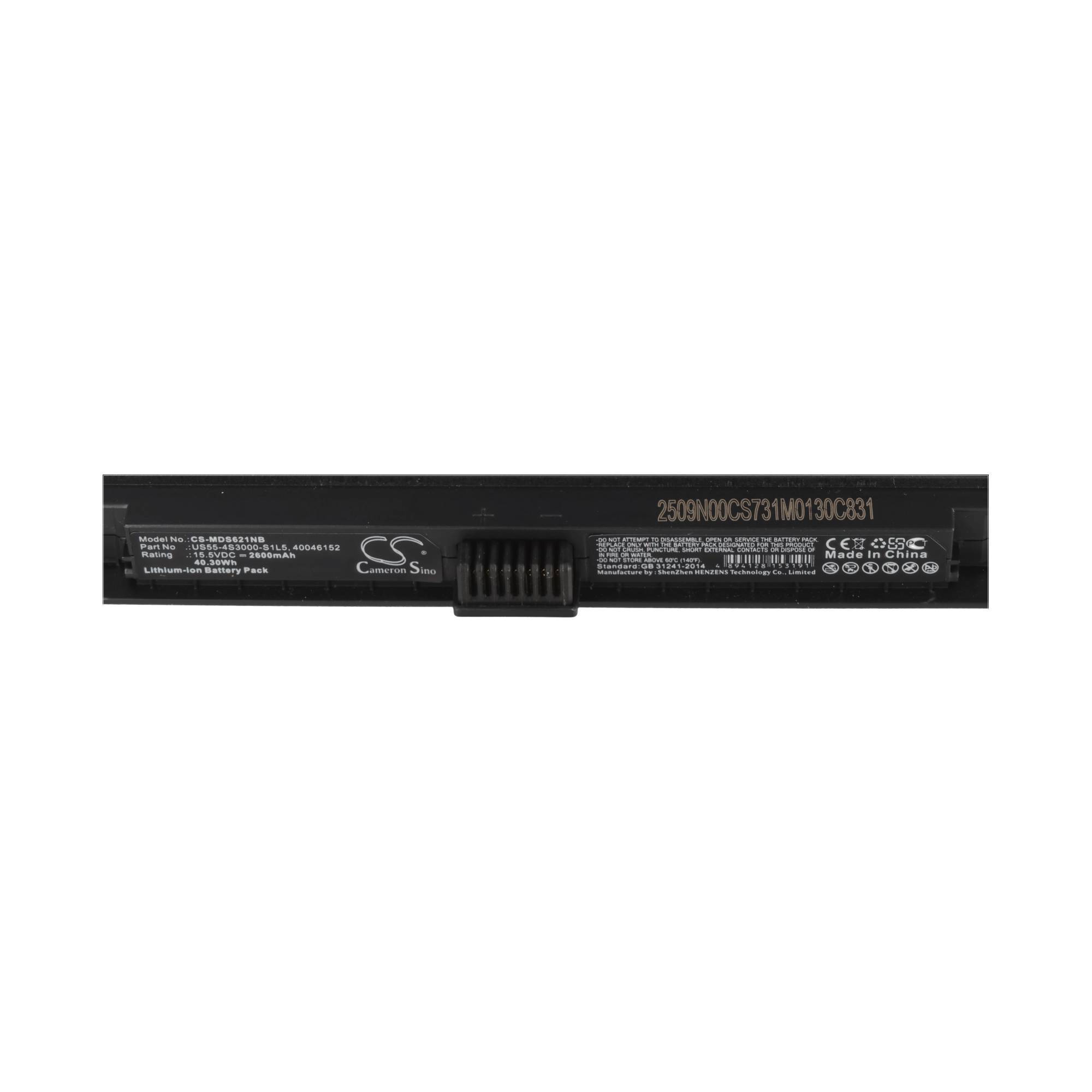Medion 40046152 Akku US55-4S3000-S1L5 15,5 Volt 2600mAh 40,3Wh 271,72 x 46,36 x 26mm