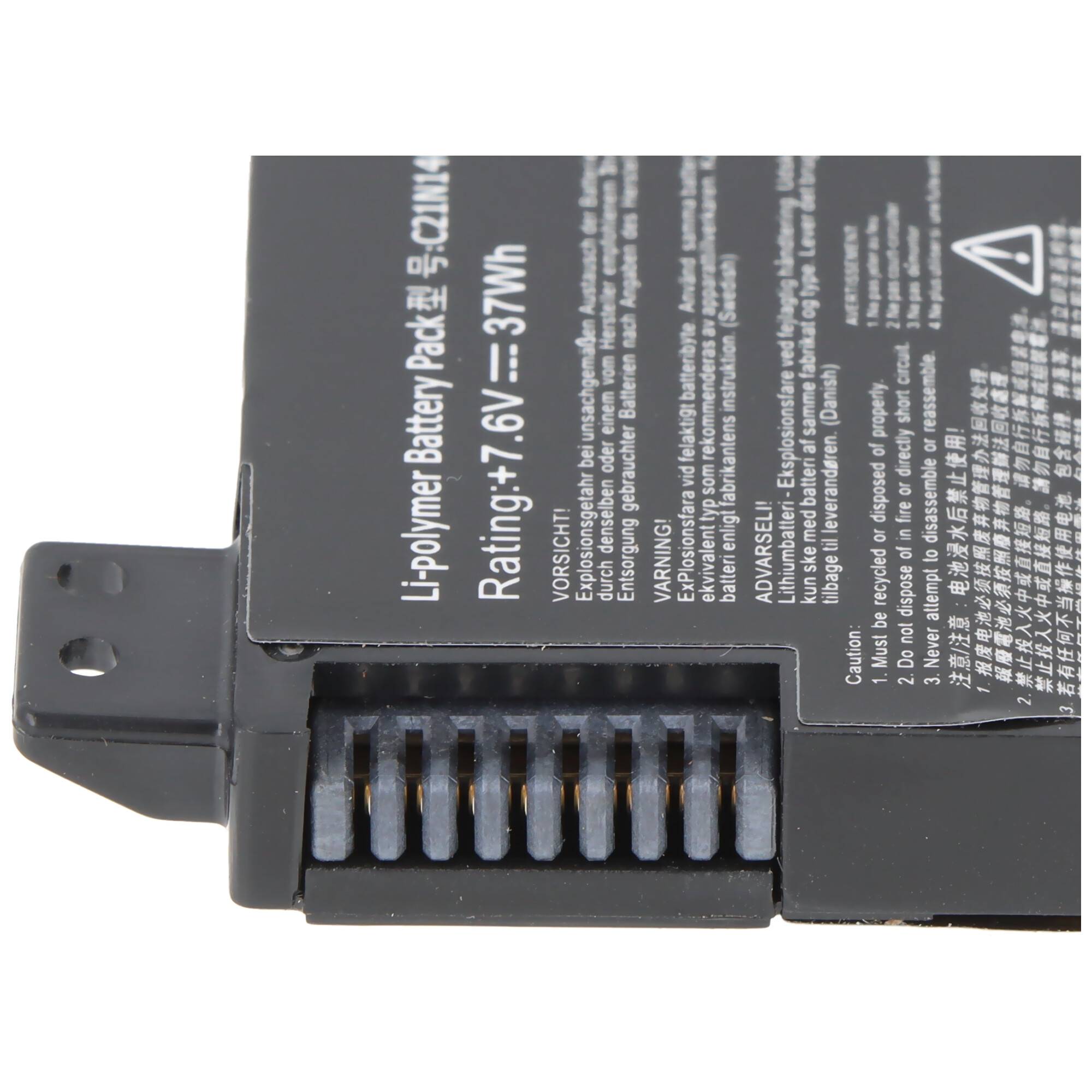 Akku passend für ASUS VivoBook 4000, Li-Polymer, 7,6V, 5000mAh, 38Wh, schwarz