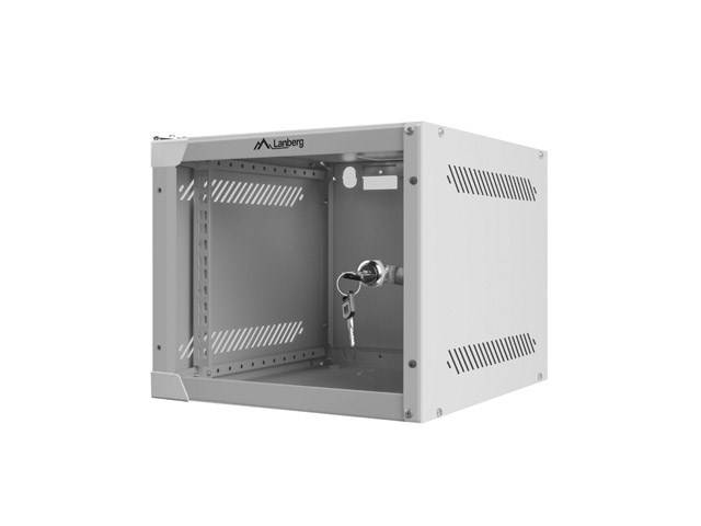 LANBERG 10 4U 280x310 Wandgehäuse Glastür (FlatPack) gr Multimedia-Technik 10 Gehäuse und