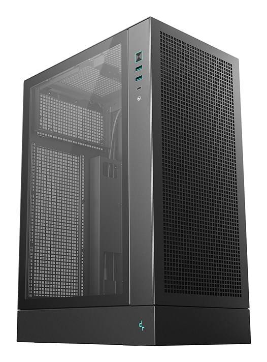 Deepcool CH170 Plus - Mid tower - micro ATX - Seitenteil mit Fenster (gehärtetes