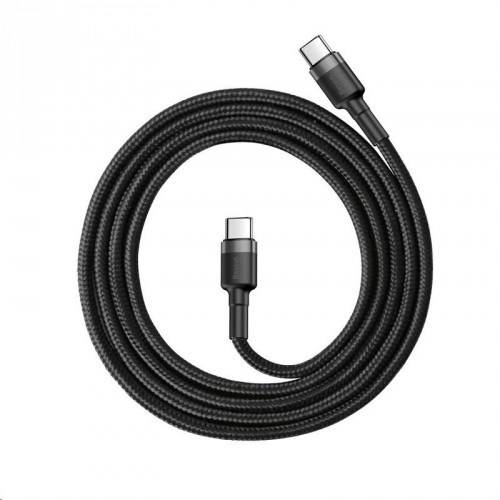 Baseus Schnell-Ladekabel USB-C PD 2.0 QC 3.0 60W 2m schwarz-grau