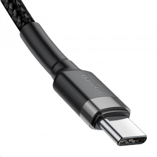 Baseus Schnell-Ladekabel USB-C PD 2.0 QC 3.0 60W 2m schwarz-grau