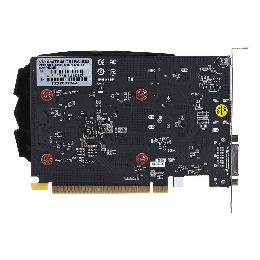 BIOSTAR - GeForce GT1030 NVIDIA GT 1030 4 GB GDDR4 - PCI-Express - 4.096 MB