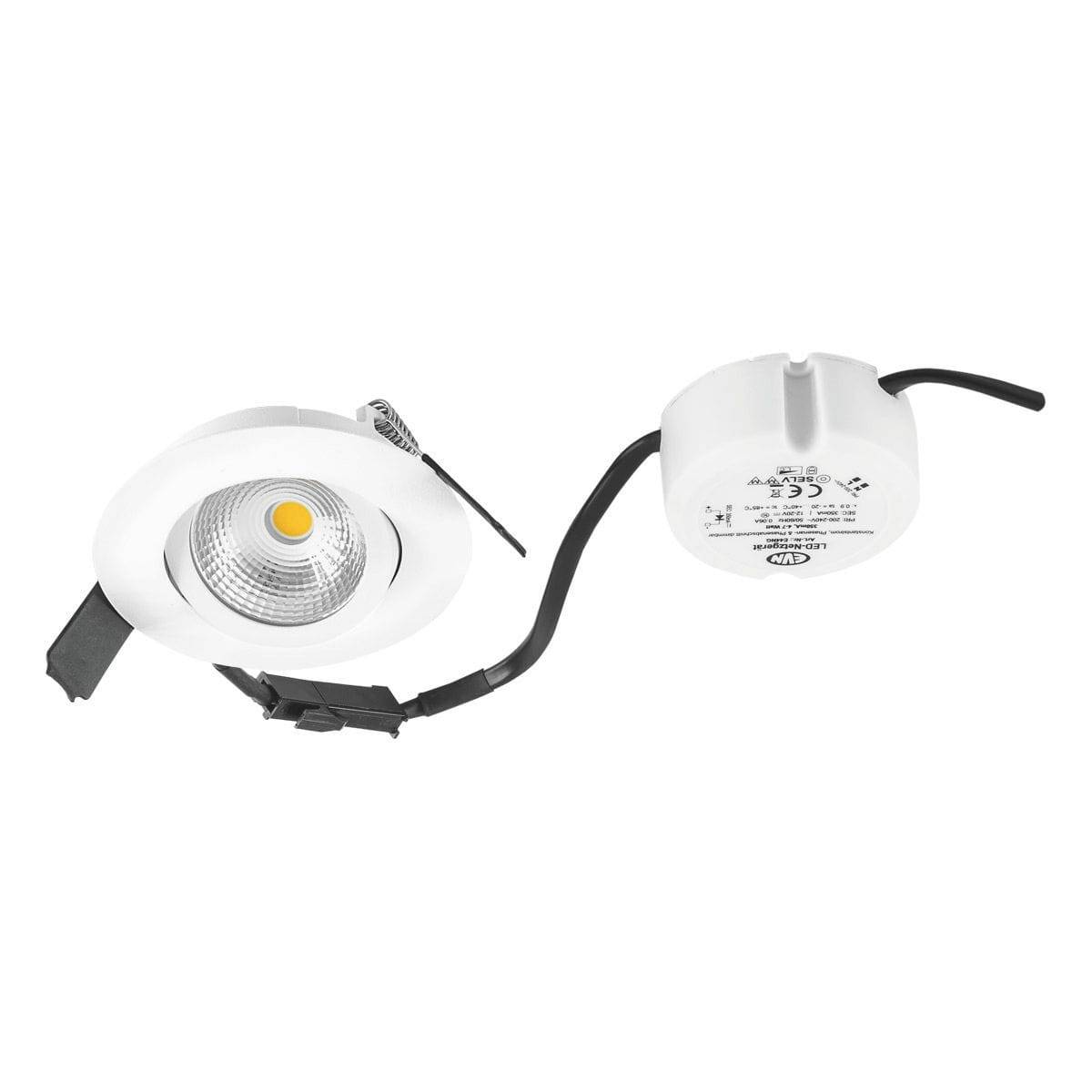 EVN - ESW44N60102 LED Deckeneinbau rund schwenkbar IP44 6W 3000K 683lm