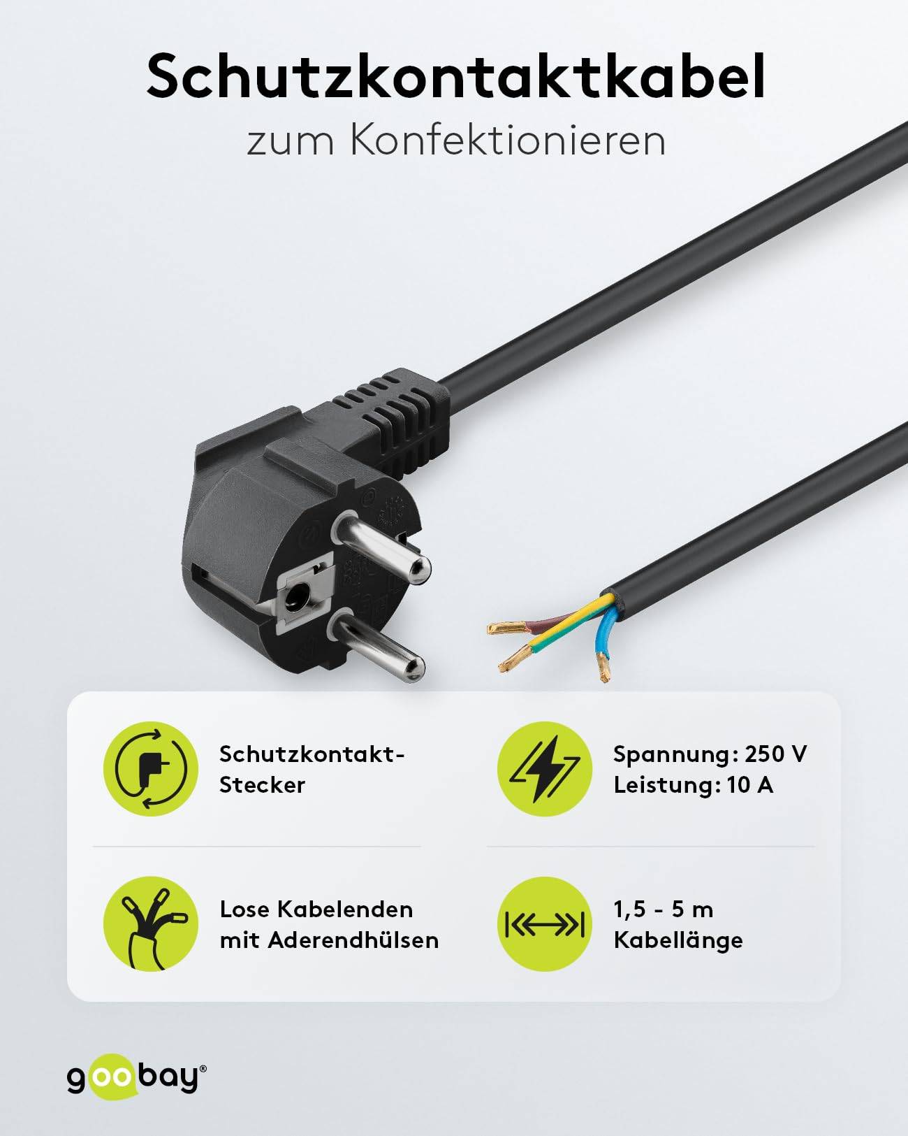 Goobay 59654 Glasfaserkabel FTTH Singlemode OS2 Simplex 100 Gbit/s SC-APC auf LC-UPC Patchkabel halogenfrei Gelb 20.00 m