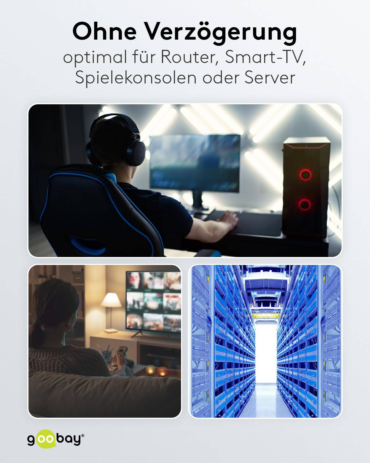 Goobay Plus 65269 DisplayPort auf HDMI Kabel Gaming Monitorkabel UHD 4K @ 60Hz Textilkabel Shark Skin 18 Gbit/s Grau 2m