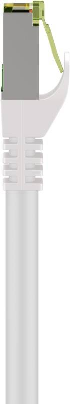 Goobay 61110 RJ45 Patchkabel mit CAT 8.1 S/FTP Rohkabel halogenfrei 2.000 MHz Netzwerkkabel LAN Internetkabel Weiß 15m