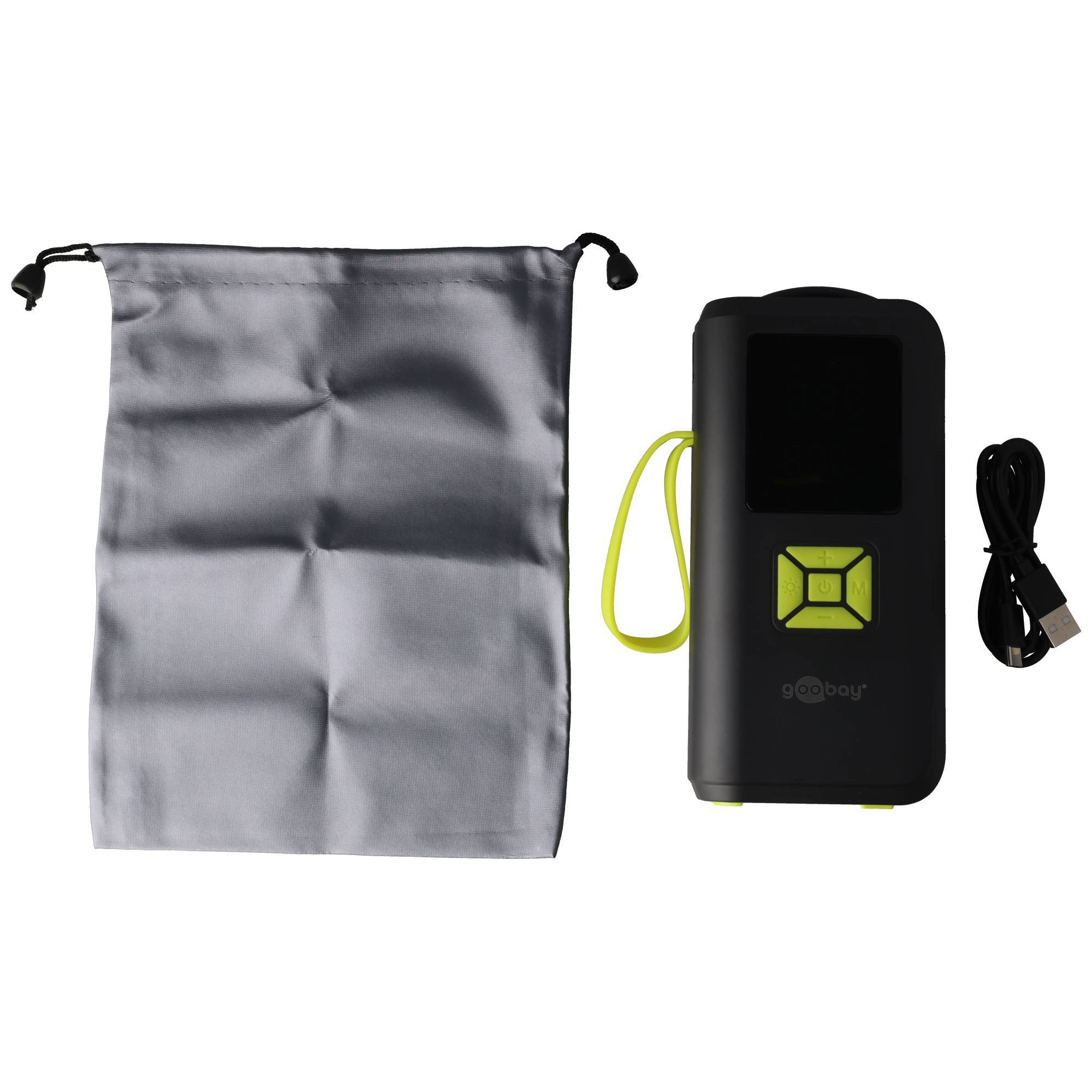goobay Akku-Kompressor 10 bar 150 PSI 2000mAh USB-C