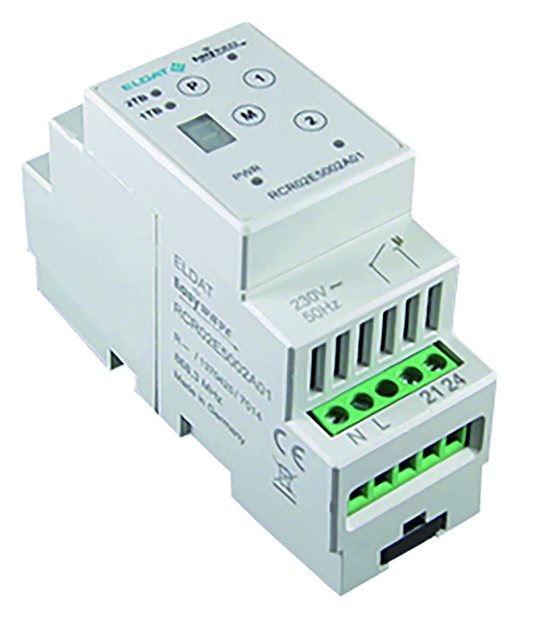 ELDAT Hutschienen-Empfänger Ein/Aus Easywave 868 MHz 2-Kanal 230V gr