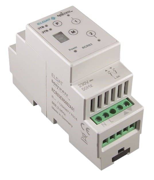 ELDAT Hutschienen- RCR03EN5002A01-29K Empfänger Motor 2 Kanal 230VAC grau