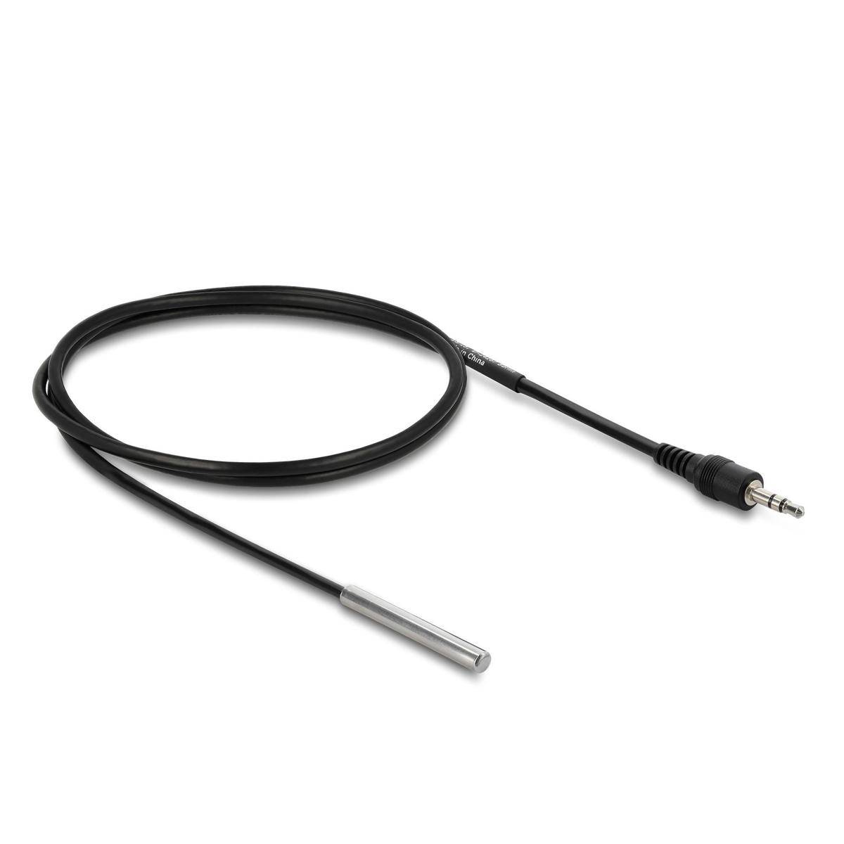 DELOCK Temperaturfühler-Kab, 3,5mm 3Pin Klinkenst DS18B20 1m