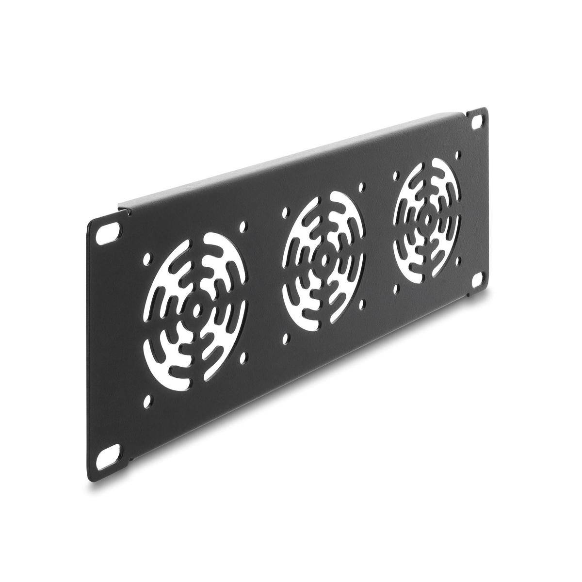 10" 2 HE Rackblende für 3x 60mm Lüfter,...