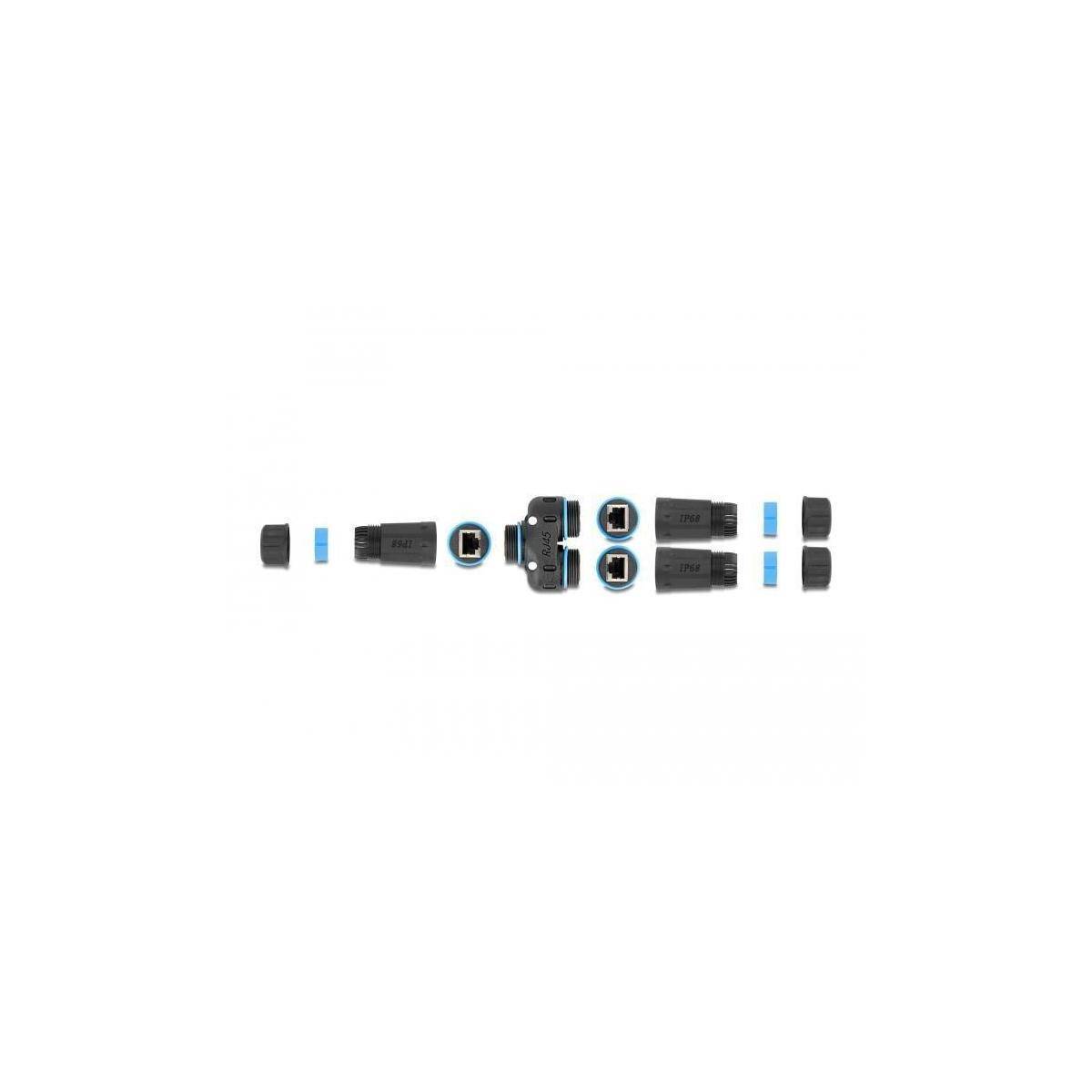 RJ45 Kabelverbinder 2-fach Cat.6A...