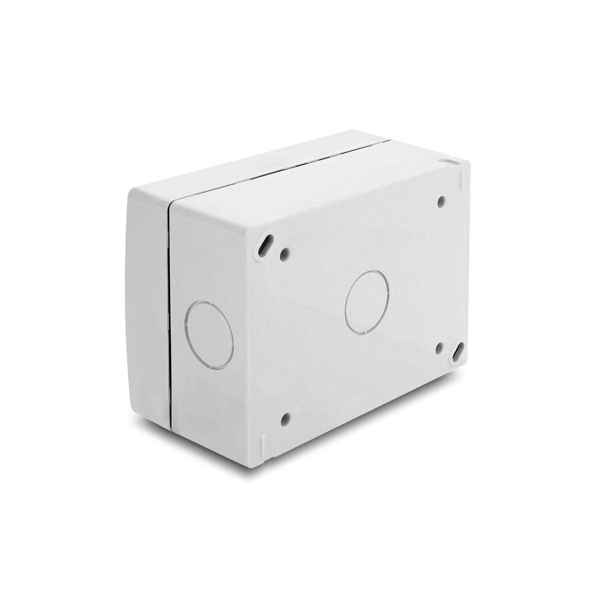 DELOCK Easy 45 Aufputzgehäuse IP55 wasserfest 4 Port Multimedia-Technik Aufputzdosen