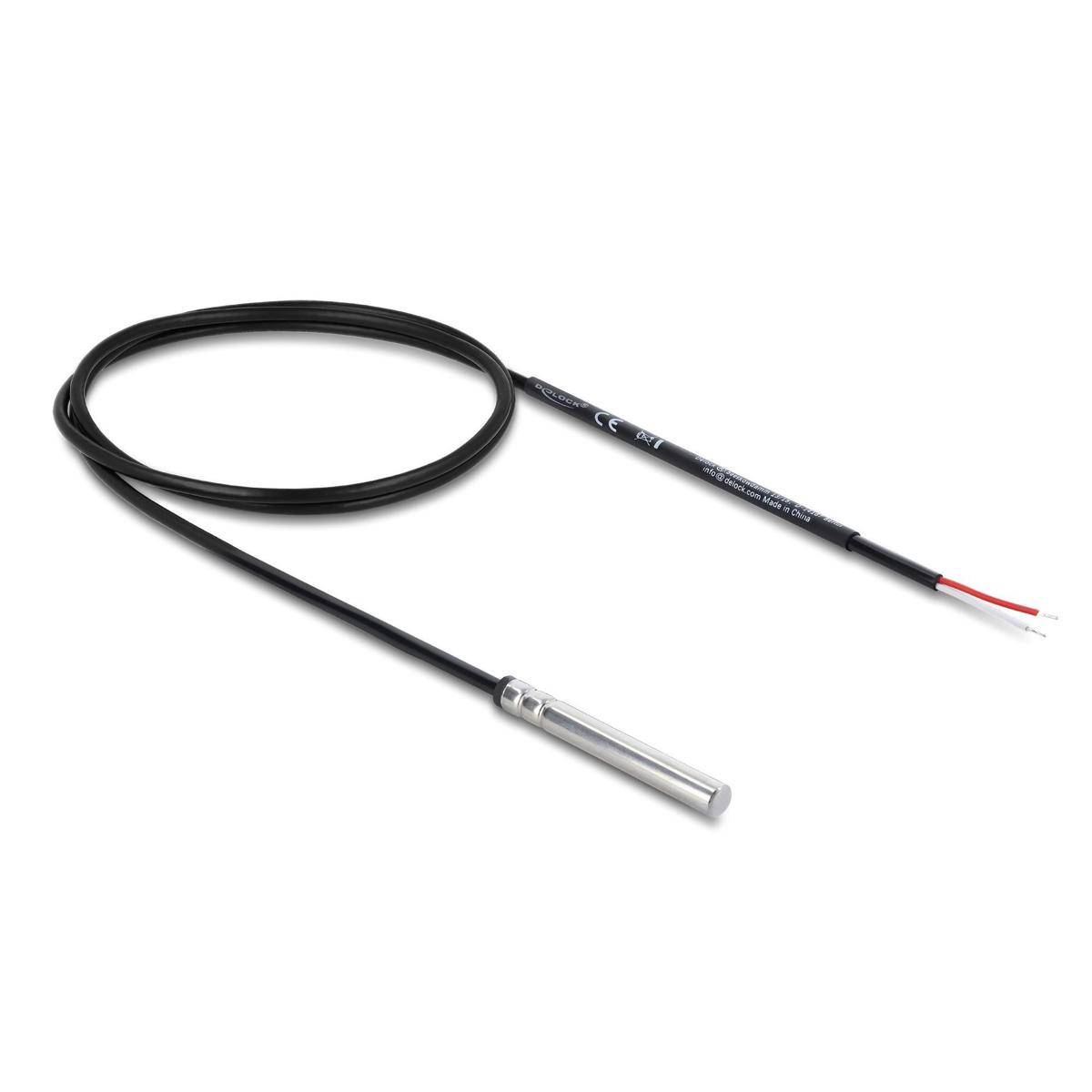DELOCK Temperaturfühler-Kabel, 2x off. Kabelenden DS18B20 1m