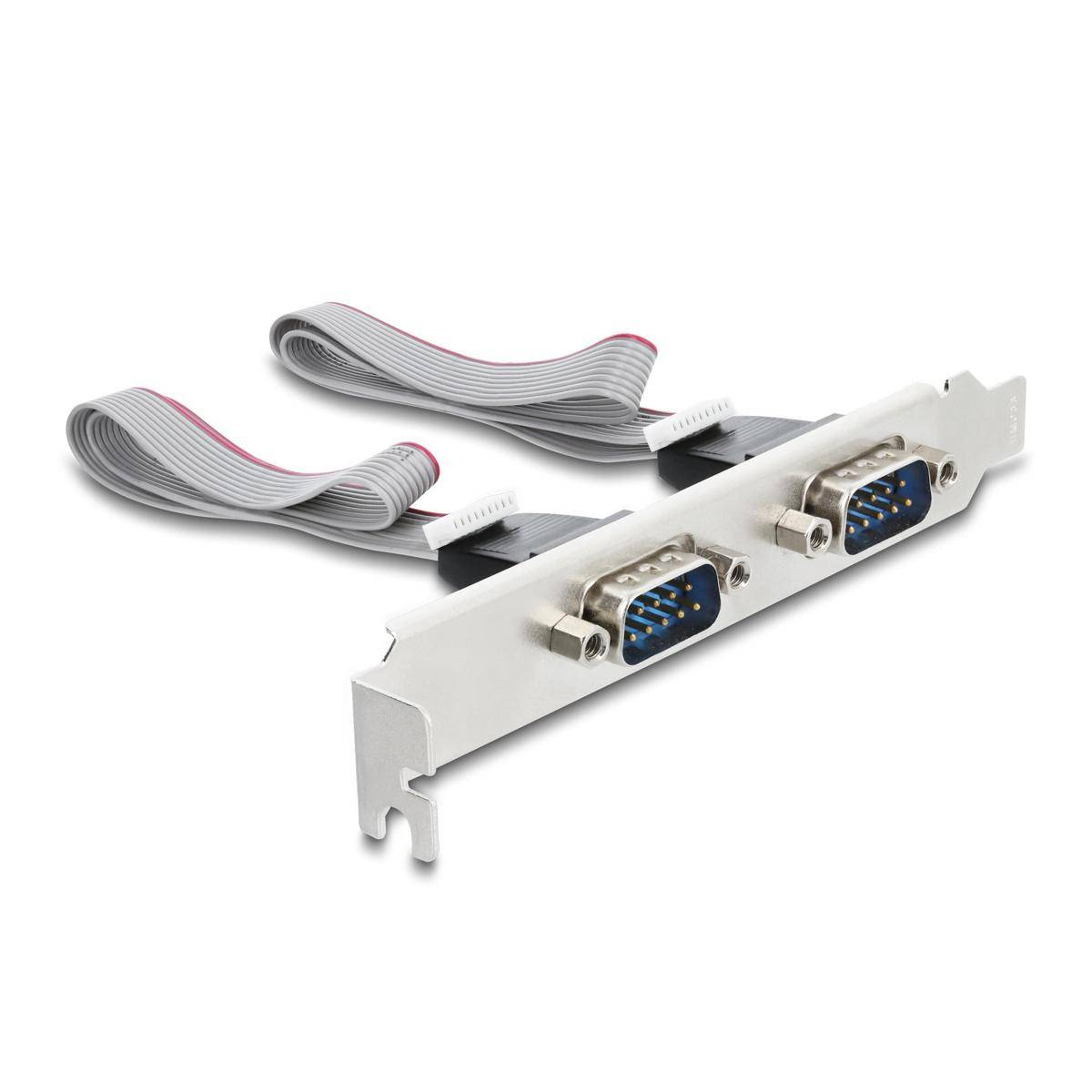 Delock M.2 Karte zu 2 x Seriell RS-232 DB9 mit Standard und Low Profile Controller