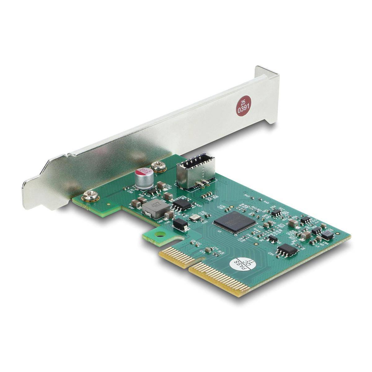 Delock PCI Express x4 Karte zu 1 x intern USB 20 Gbps Typ-E Key A Low Profile