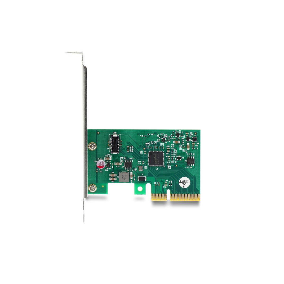 Delock PCI Express x4 Karte zu 1 x intern USB 20 Gbps Typ-E Key A Low Profile
