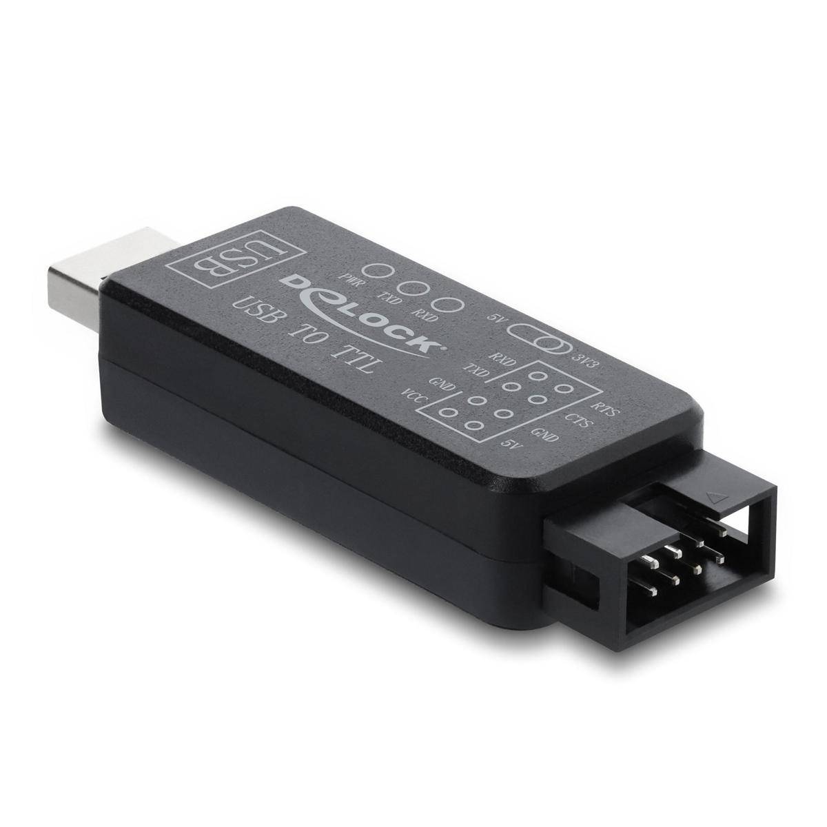 DELOCK UART Konverter USB 2.0 > TTL 5V Pfostenstecker 30cm