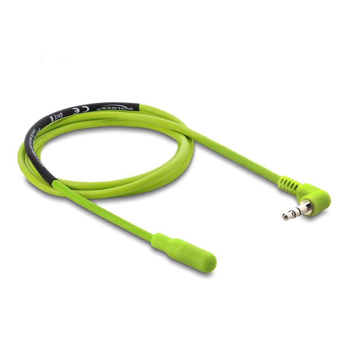 DELOCK Temperaturfühl.-Kab, 3,5mm 3Pin Klinkenst 90° DS18B20