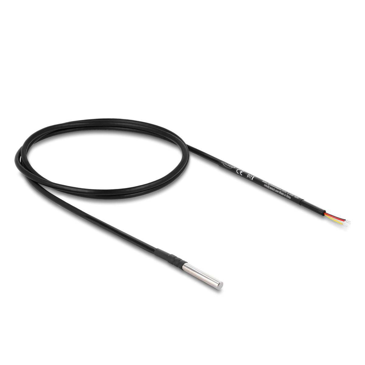 Delock TemperaturfÃ¼hler-Kabel mit 3 x offene Kabelenden DS18B20 1 m