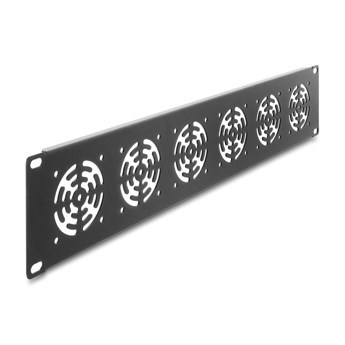 19″ 2HE Rackblende für 6 Lüfter 60x60 mm...