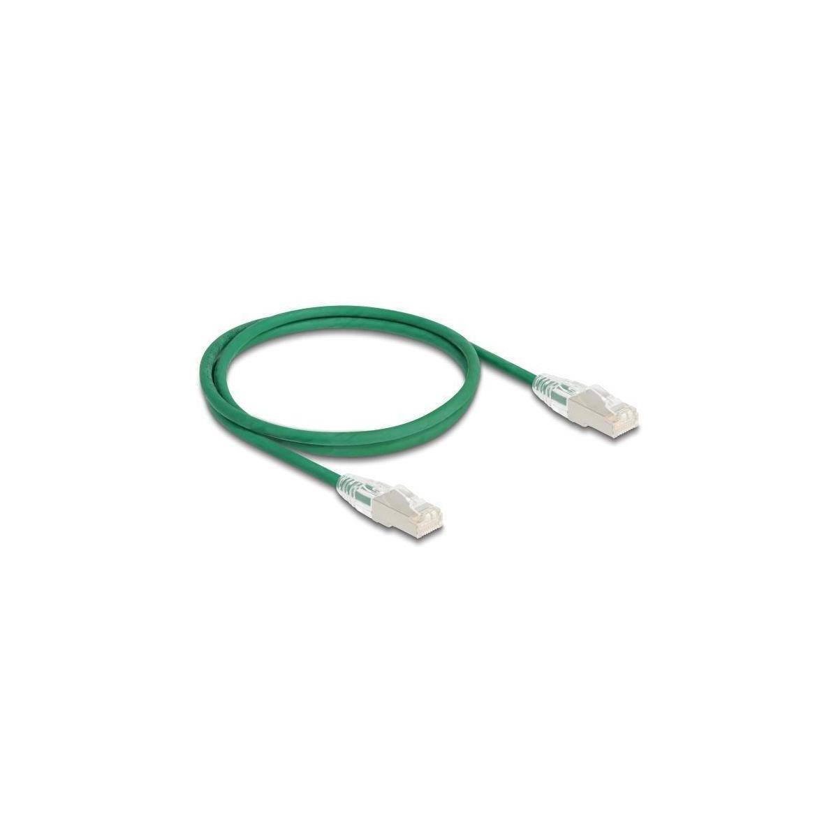 Delock Patchkabel Cat.6a U/FTP Slim 1 m grün Netzwerk CAT 6a FTP 1 m Grün