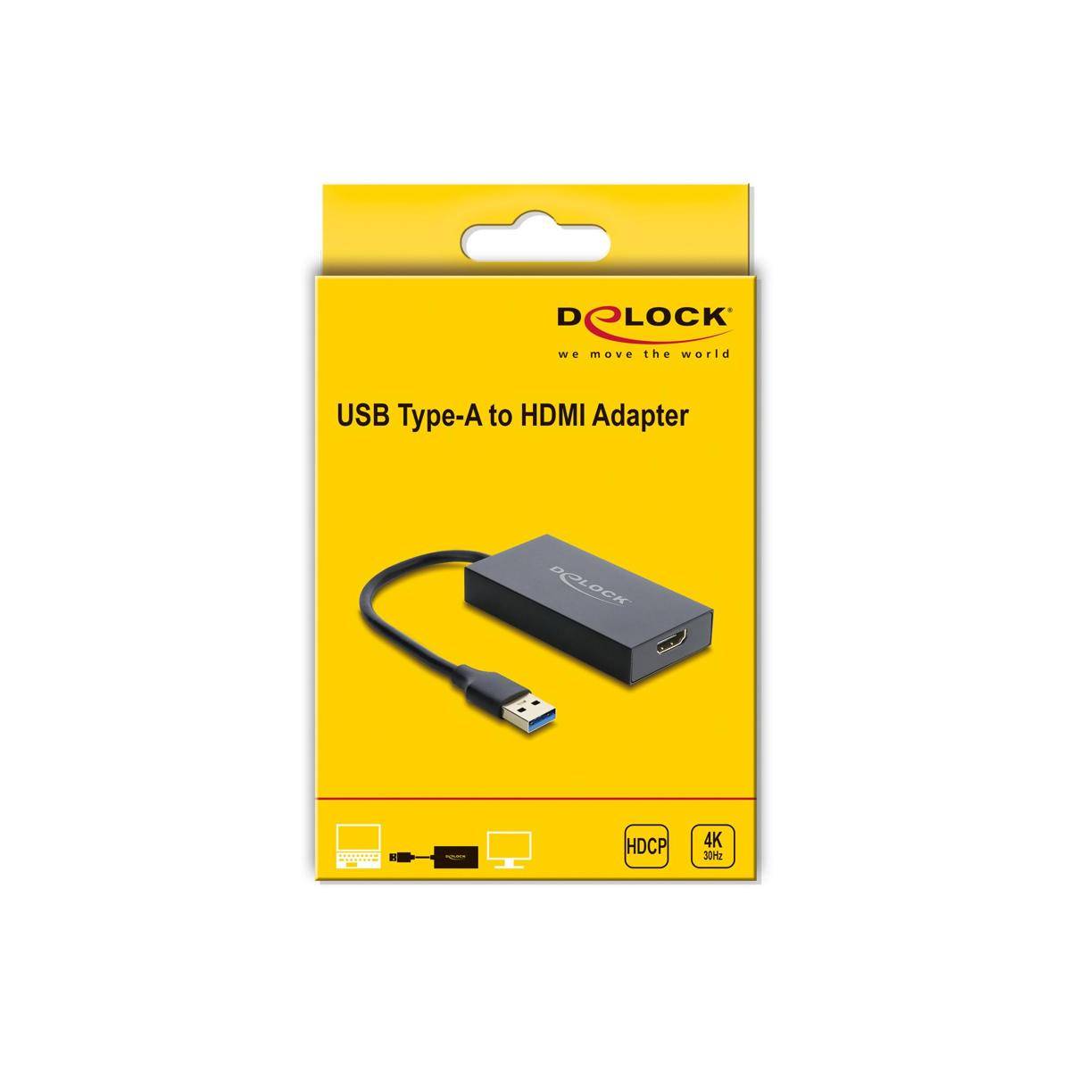 Delock Adapter USB Typ-A Stecker zu HDMI Buchse 4K