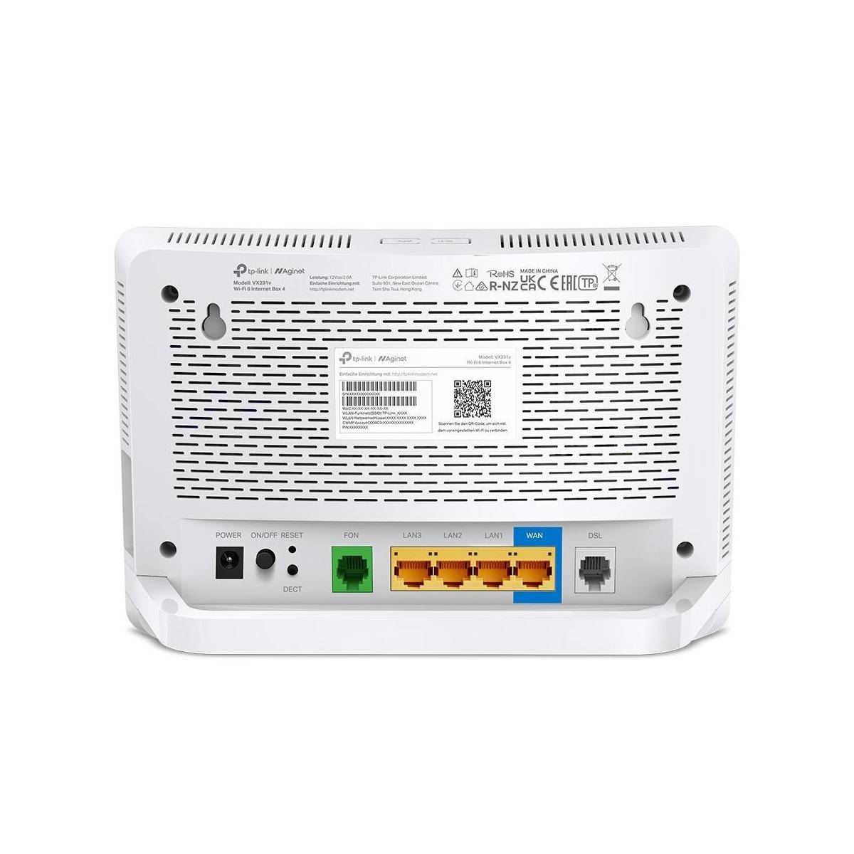 TP-Link Wi-Fi 6 Internet Box 4 wireless router Netzwerk Netzwerkkameras