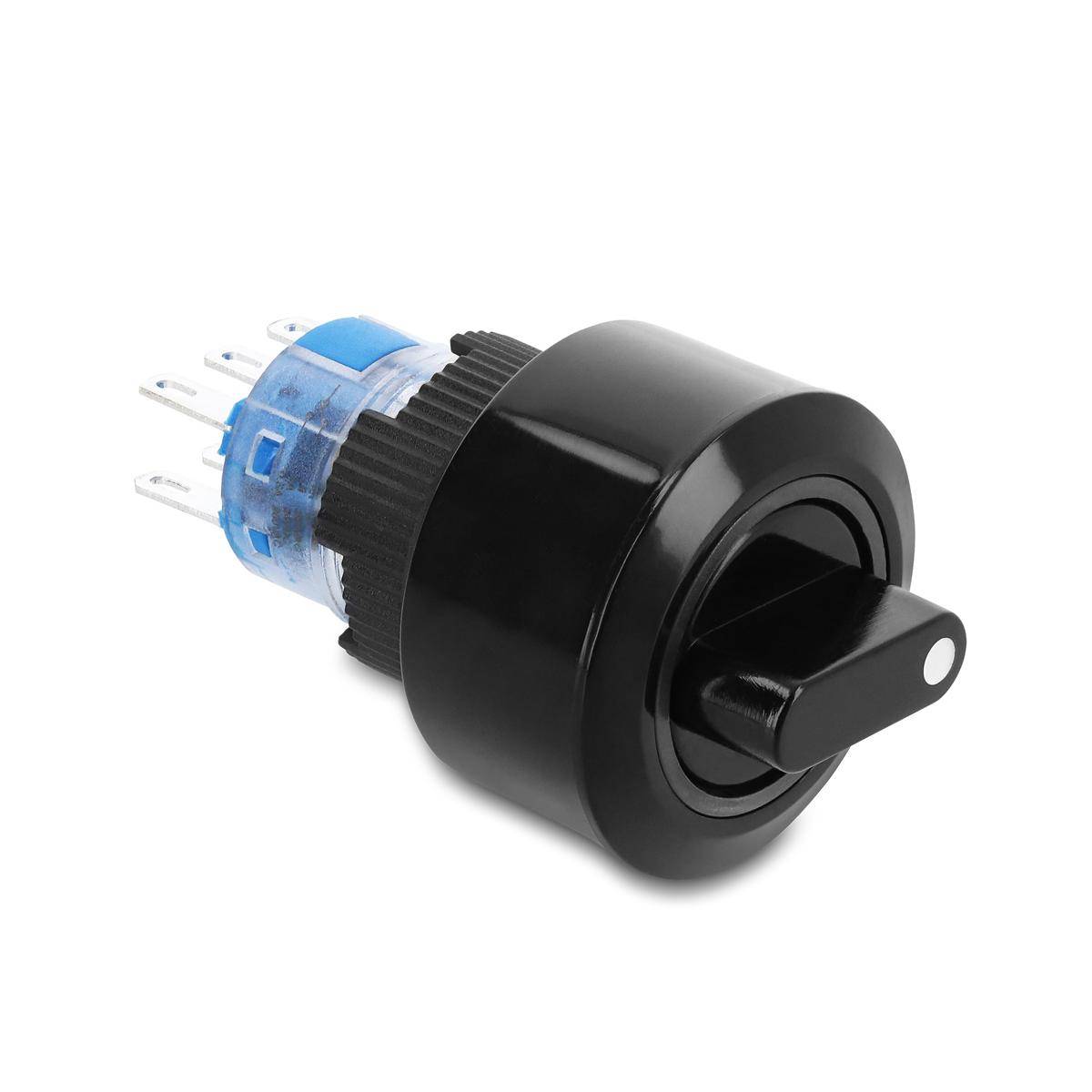 Drehschalter 22 mm IP65 rastend 6-fach...