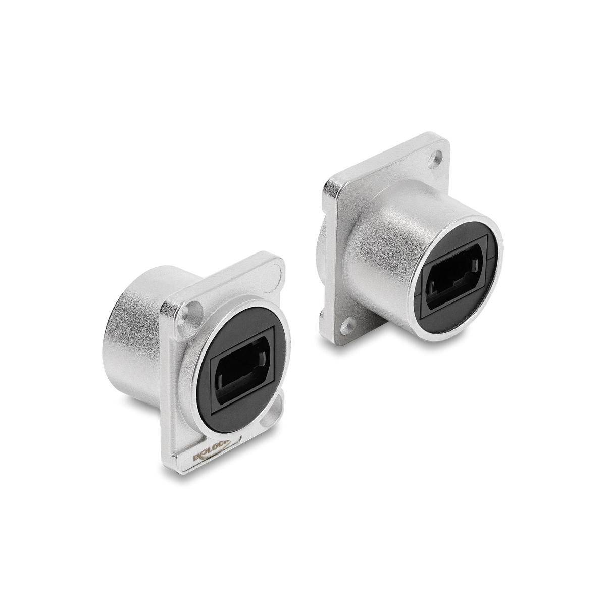 D-Typ Modul MPO Buchse zu silber Kabel &amp; Adapter