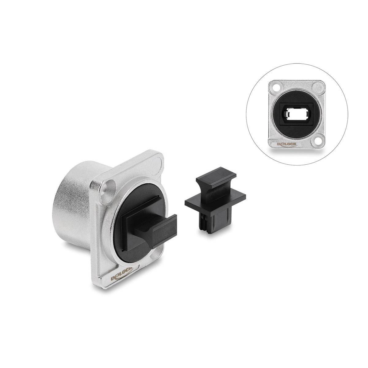D-Typ Modul MPO Buchse zu silber Kabel &amp; Adapter