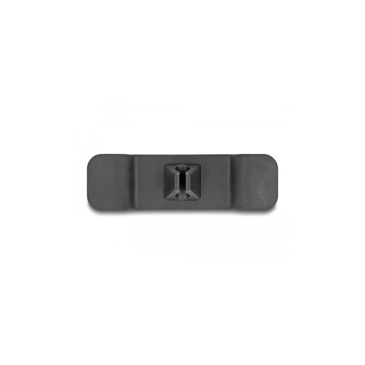 Delock Kabelhalter - selbstklebend - Schwarz (Packung mit 3) - Selbstklebend - T