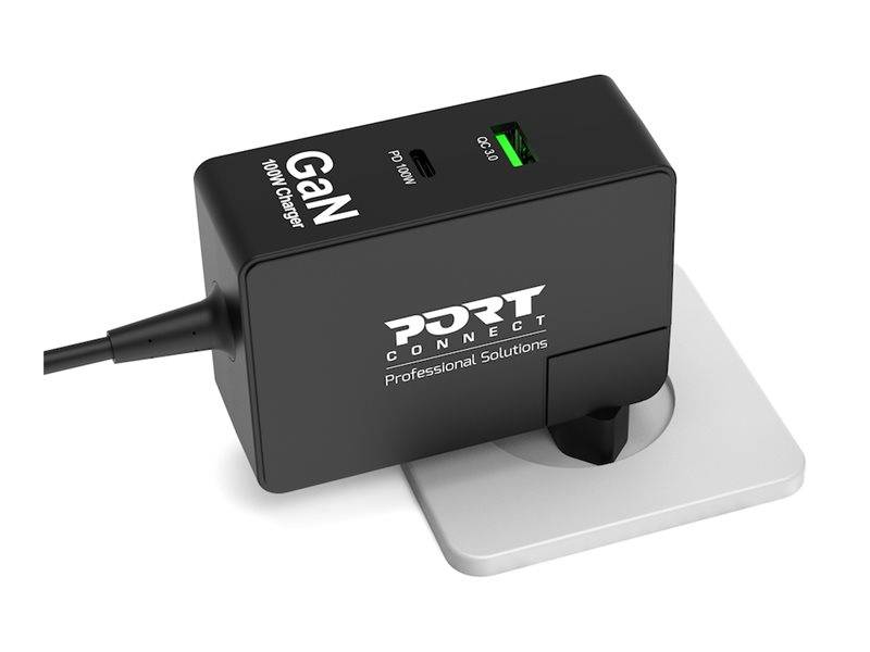 Port USB-C Ladegerät GaN 100W USB-C/A Reiseadapter Multimedia-Technik