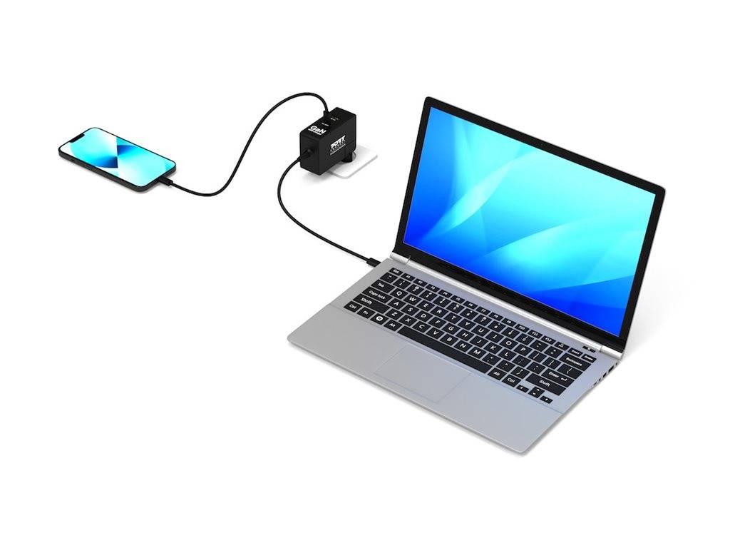 Port USB-C Ladegerät GaN 100W USB-C/A Reiseadapter Multimedia-Technik