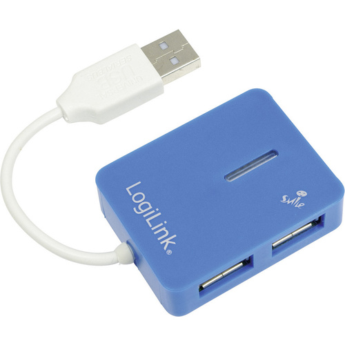 LogiLink UA0136 4 Port USB 2.0-Hub Blau