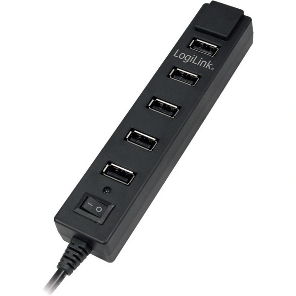 LogiLink UA0124 7 Port USB 2.0-Hub Schwarz LogiLink UA0124 7 Port USB 2.0-Hub Schwarz