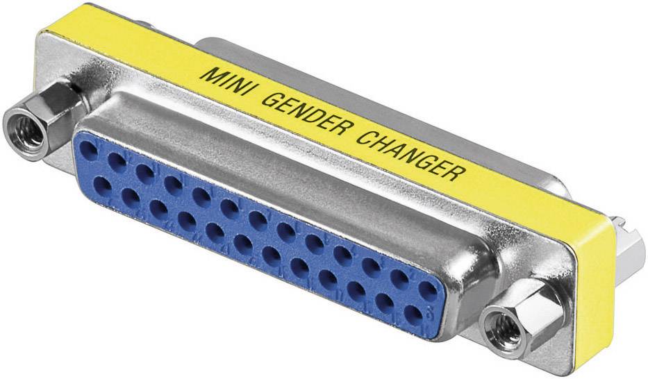 Goobay Parallel Adapter [1x D-SUB-Buchse 25pol. - 1x D-SUB-Buchse 25pol.] 0m Gelb