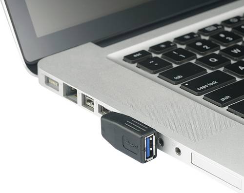 Renkforce USB 3.0 Adapter A-Stecker zu A-Buchse 90° seitlich nach rechts gewinkelt