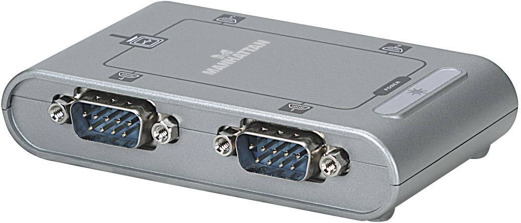 Manhattan USB 2.0 Adapter [4x D-SUB-Stecker 9pol. - 1x USB 2.0 Buchse B] 151047 45.00 cm