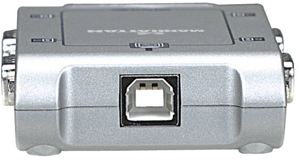 Manhattan USB 2.0 Adapter [4x D-SUB-Stecker 9pol. - 1x USB 2.0 Buchse B] 151047 45.00 cm