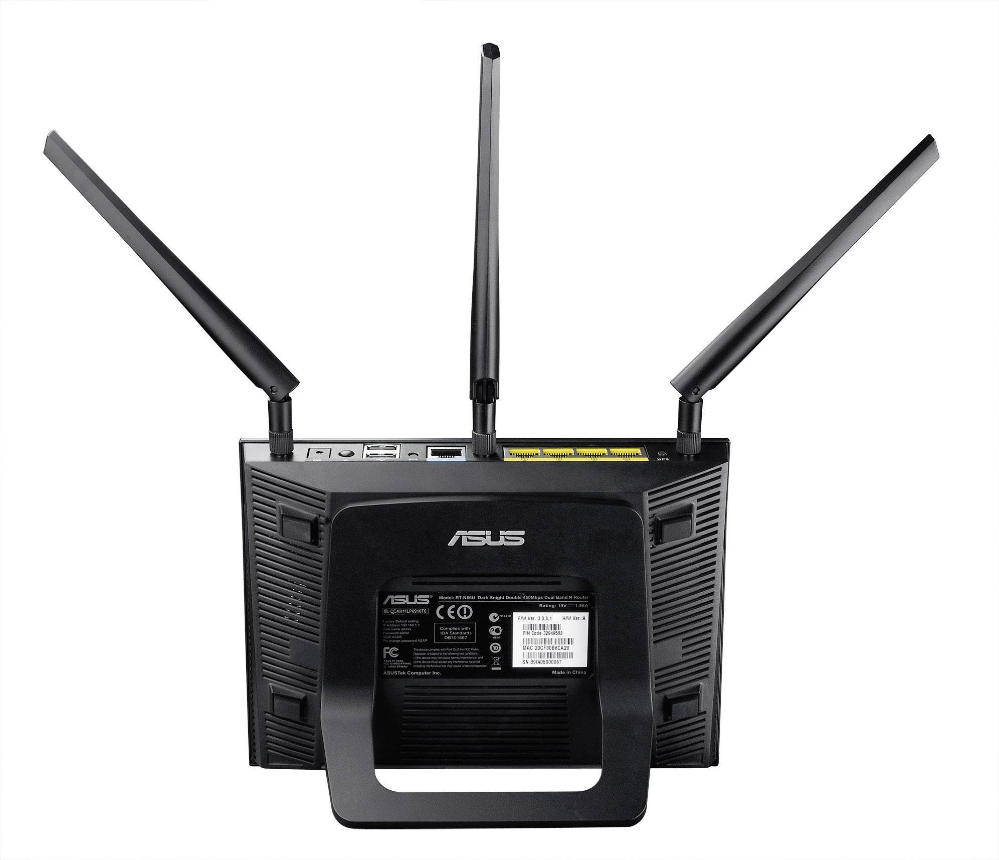 Asus RT-N66U WLAN Router 2.4 GHz, 5 GHz 900 MBit/s