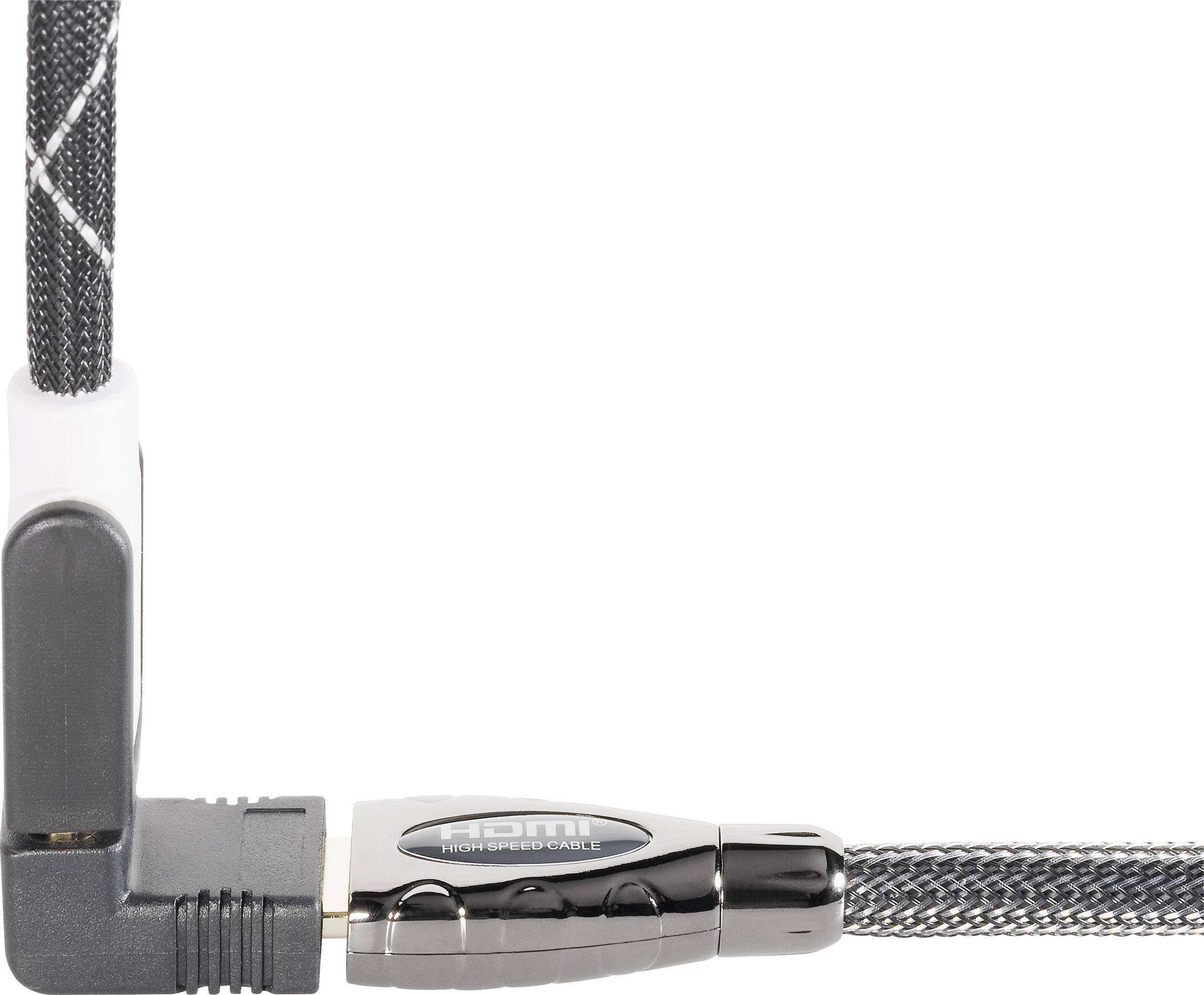 SpeaKa Professional SP-9564944 HDMI Adapter [1x HDMI-Buchse - 1x HDMI-Buchse] Schwarz vergoldete Steckkontakte, 90° nach oben