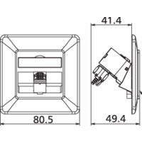 Metz Connect 130B12D11002-E Netzwerkdose Unterputz Einsatz mit Zentralplatte und Rahmen CAT 6a 1 Port Reinweiß Metz Connect 130B12D11002-E Netzwerkdose Unterputz Einsatz mit Zentralplatte und Rahmen CAT 6a 1 Port Reinweiß