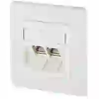 Metz Connect 130B12D21002-E Netzwerkdose Unterputz Einsatz mit Zentralplatte und Rahmen CAT 6a 2 Port Reinweiß Metz Connect 130B12D21002-E Netzwerkdose Unterputz Einsatz mit Zentralplatte und Rahmen CAT 6a 2 Port Reinweiß
