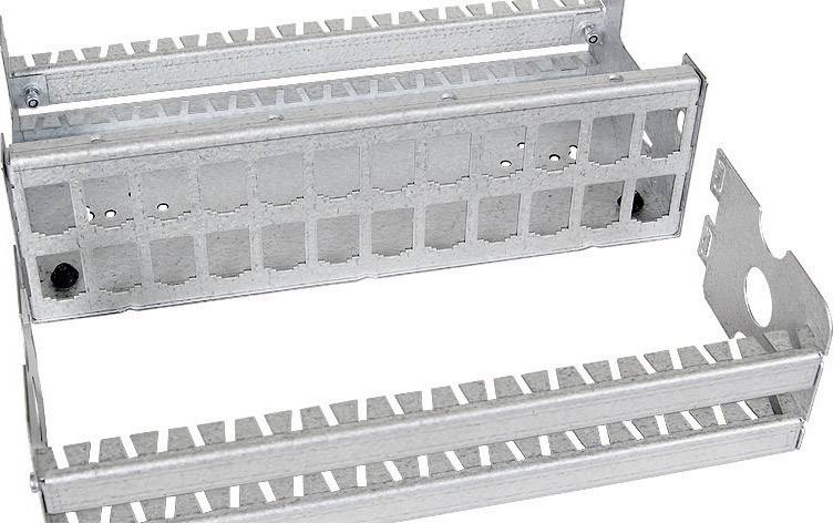 Metz Connect 130861-2402-E 24 Port Netzwerk-Patchpanel Unbestückt 2 HE Unbestückt