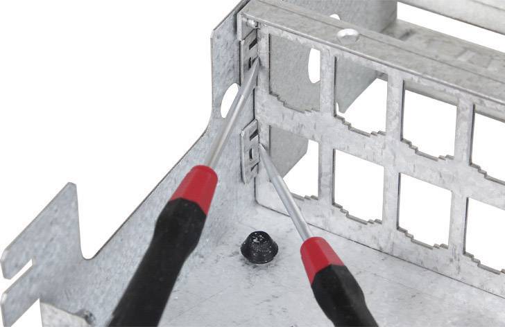 Metz Connect 130861-2402-E 24 Port Netzwerk-Patchpanel Unbestückt 2 HE Unbestückt