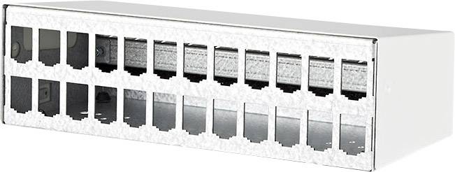 Metz Connect 130861-2402-E 24 Port Netzwerk-Patchpanel Unbestückt 2 HE Unbestückt
