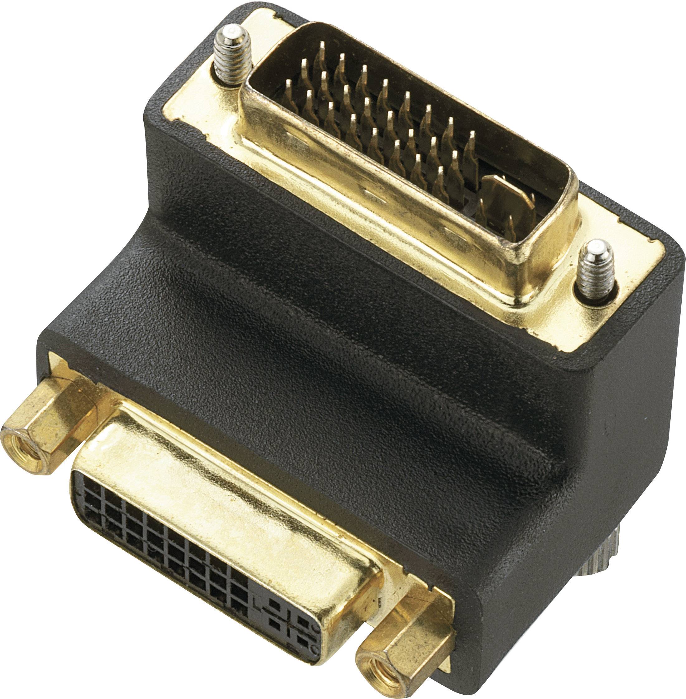 Renkforce RF-2959686 DVI Adapter [1x DVI-Stecker 24+5pol. - 1x DVI-Buchse 24+5pol.] Schwarz